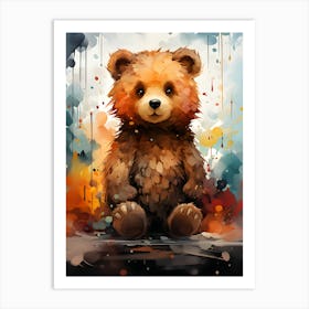 Lovable Bear Gentle Giant Art Print