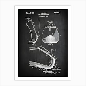 Ballet Toe Slipper Ballet Slipper Patent Dance Shoe Decor Ballet Dancing Art Dance Dancer Wall Art Dance Ballet Dancer Sd2811 Art Print