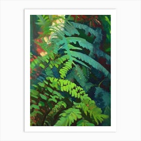 Mother Fern Cézanne Style Art Print