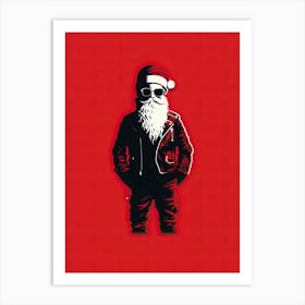 Bad Santa Claus Art Print