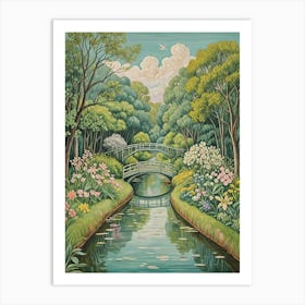 Bridges In The Garden Art Print