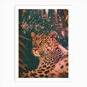 Polaroid Inspired Leopard 1 Art Print
