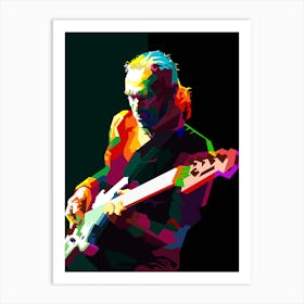 Billy Sheehan Pop Art Wpap Art Print