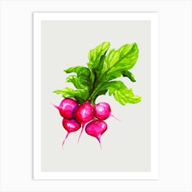 Radishes Art Print