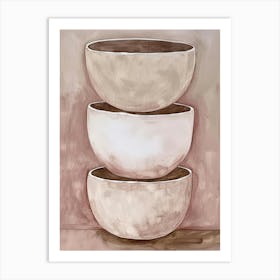 Stack Of Bowls 1 Art Print