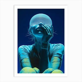 'Blue Woman' 1 Art Print