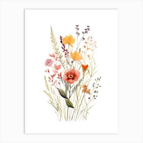 Watercolor Flowers 19 Art Print