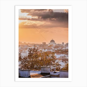 Sunset in Belgrade pt 2 Art Print