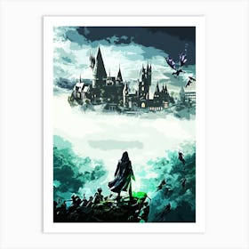 Harry Potter Castle Art Print