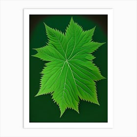 Nettle Leaf Vibrant Inspired 1 Art Print
