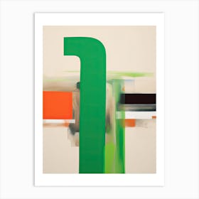 Green Abstract Painting 2 Art Print