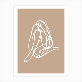 Tangled Lines Woman 3 Art Print