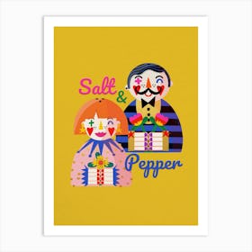 Salt And Pepper Yellow  Art Print