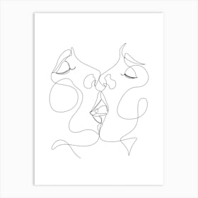 Deeply Kiss Art Print