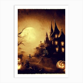 Halloween Wallpaper Art Print