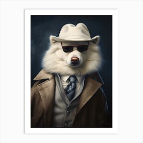 Gangster Dog American Eskimo 3 Art Print
