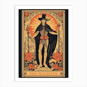 The Magician Tarot Card, Vintage 2 Art Print