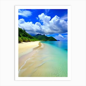 Tropical island Art Print