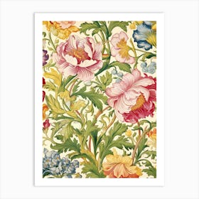 Floral Wallpaper 141 Art Print