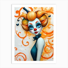 Clown Painting Art Print