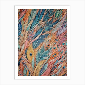 Feathered Surface Art Print