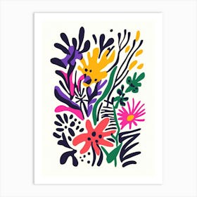 Flowers In The Garden 1 Art Print