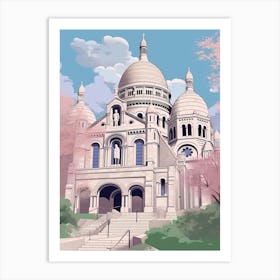 Sacre Coeur Basilica Paris France Art Print