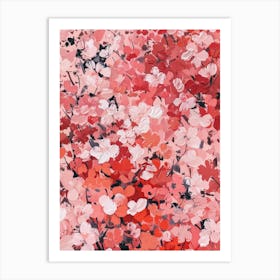 Pink Flowers 17 Art Print