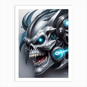 Metal Skull Art Art Print