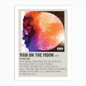 Xiaogege Kid Cudi Man On The Moon Music 2 Wall Art Picture Painting Poster Art Print