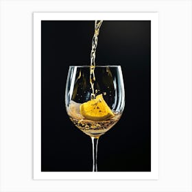 Pouring Wine Into A Glass Art Print