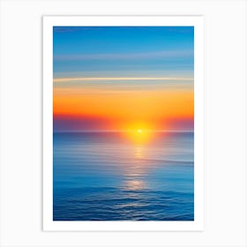 Sunrise Over Ocean Waterscape Photography 1 Art Print
