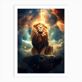 Lion In The Sky 6 Art Print