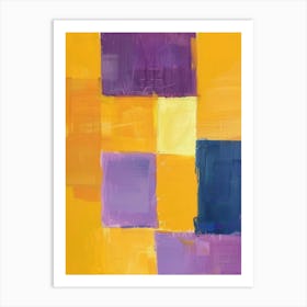 Purple Squares 7 Art Print