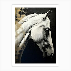 White Horse Art Print