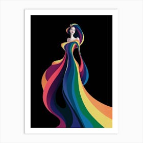 Rainbow Woman Art Print