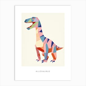 Nursery Dinosaur Art Allosaurus 2 Poster Art Print