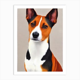 Basenji Watercolour Dog Art Print
