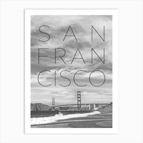 Golden Gate Bridge And Baker Beach Art Print