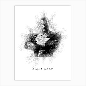 Black Adam Art Print