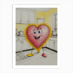 Heart In The Kitchen Art Print