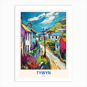 Tywyn Wales 4 Uk Travel Poster Art Print