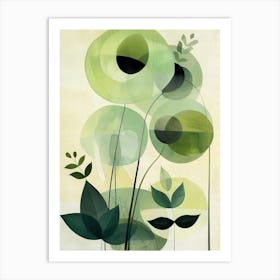 Green Poppies Art Print