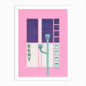 Kent Abstract Architecture Collage Art Print
