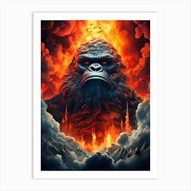 King Kong Ape Art Print