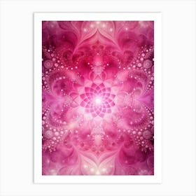 Pink Abstract Background No Text (2) Art Print