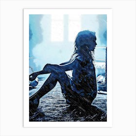 Scary The Exorcist Movie Art Print