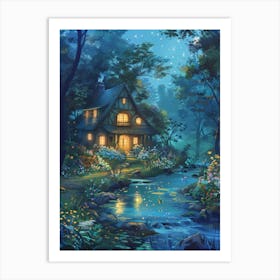 Fairy House In The Forest 2 Art Print