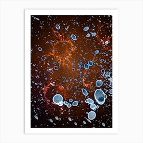 Watercolor Abstraction A Mysterious Cosmos 1 Art Print