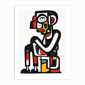 Man In A Chair 3 Art Print